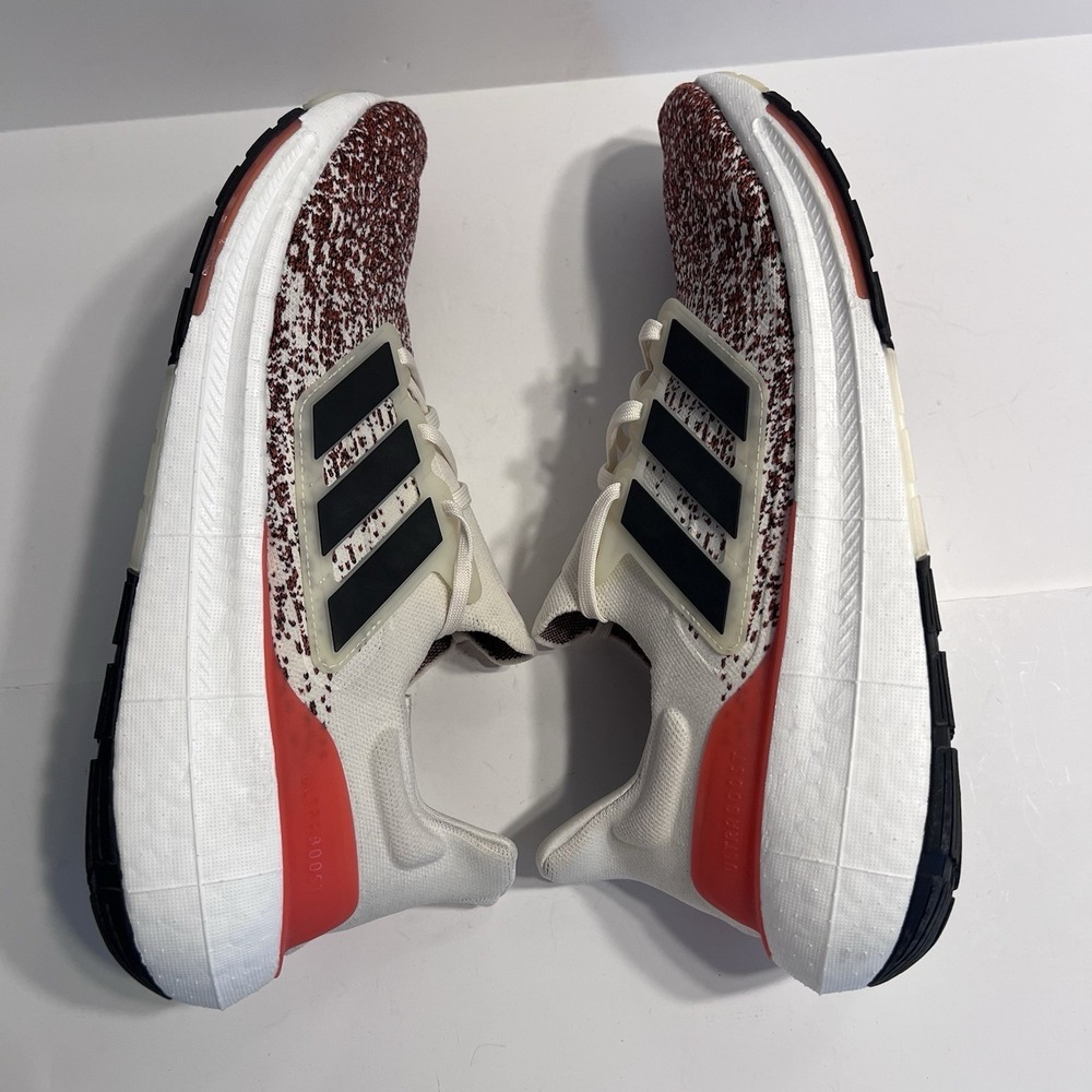Adidas Ultraboost Red White Speckled Men's 14 Running Shoes Boost - Picture 8 of 11